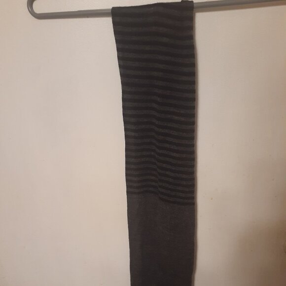Lightweight Grey & Black Striped Scarf - Picture 1 of 5